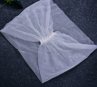 Boléro en maille douce avec décoration de perles aux épaules, cache-épaules tube, accessoires de robe de mariée et de soirée