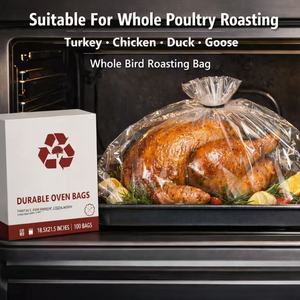 Custom Turkey Bag High Barrier Nylon Oven Cooking Bag - Product Image 2