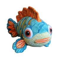 Sceau en peluche jouet mignon poisson tropical en peluche poupée oreiller bébé poupée océan musée Souvenir jouets en peluche