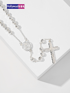 Joyería Religiosa Collar <span class=keywords><strong>con</strong></span> Colgante de Zircón de Guadalupe Virgen María <span class=keywords><strong>San</strong></span> <span class=keywords><strong>Benito</strong></span> Rosario <span class=keywords><strong>Cruz</strong></span> Bañado en Oro de 14k - Product Image 2