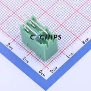 KF2EDGKRH-3.5-2*2P Plug-in Terminal Block Bent Lead Through Hole,P=3.5mm Board-to-Board / Socket - Closed 2x2P 3.5mm Green - Product Image 2