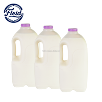 Seau en HDPE blanc moulé par soufflage, 3,8L/2,5L/2L/1L, pour emballage de liquides, qualité alimentaire, pour produits chimiques, détergents, vinaigre, bouteilles personnalisées