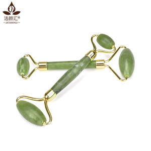 New slimming anti-puffiness face roller natural jade massager lifting tool - Product Image 5
