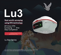 Penerima GNSS RTK ComNav Sino LU3 SinoGNSS AR Visual Stakeout, Survei Kemiringan IMU, Peralatan Pemetaan Tanah Presisi Sentimeter