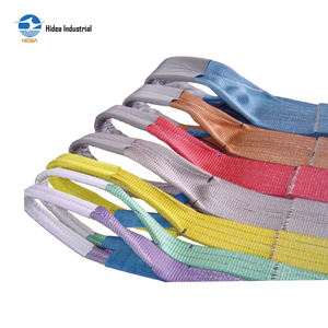 米国規格6種類高強度耐久性合成ポリエステル荷物固定ストラップ金具ヘビーデューティーウェビングスリング - Product Image 1