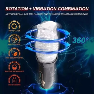 Vibrateur rotatif automatique à succion pour hommes, entraîneur de gland pour retarder l'éjaculation, stimulateur de vagin réaliste, masturbateur masculin, stimulateur à vide, jouets sexuels pour hommes - Product Image 2