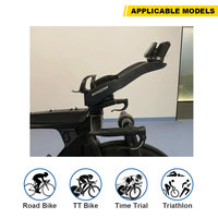 Winowsports Barre de repos en fibre de carbone TT ARB02N avec support pour ordinateur, barre aérodynamique à clipser à motif forgé pour vélo de contre-la-montre et de triathlon