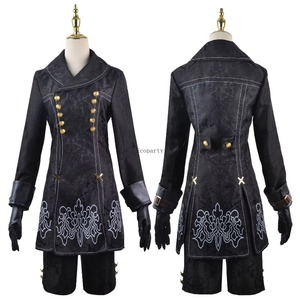 Costume de <span class=keywords><strong>cosplay</strong></span> Nier Automata Yorha <span class=keywords><strong>2B</strong></span>, tenue sexy, costume de jeu, unisexe, jeu de rôle, fête d'Halloween, déguisement, polyester - Product Image 4