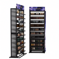 Organisateur de vernis à ongles personnalisé, 10 étagères, présentoir en acrylique pour poudre à ongles, support pour magasin de cosmétiques
