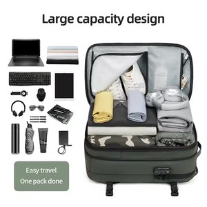 Premium Business <strong>Backpack</strong> with Vacuum Compression Built-in Air Pump Password Lock Travel <strong>Laptop</strong> <strong>Backpack</strong> for Professionals - Product Image 3