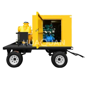 Factory Price Trailer Canopy Diesel Cummins Engine Water Pump Set Self-Priming Pump 80kw