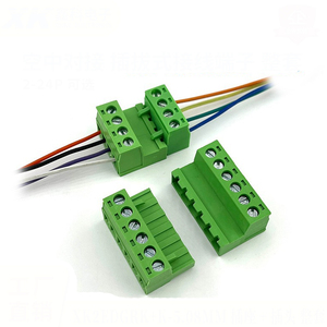 5.08 mét Pitch pluggable 2 cách nhanh chóng kết nối Brass khối thiết bị đầu cuối dây kết nối Nam đến Nữ 300V 10A 2edgrk + K-5.08 - Product Image 2