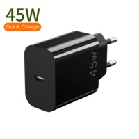Charger GaN 45W Grosir, Dual USB Port, Power AVS Protocol, Pengisi Daya Cepat USB, Adaptor Charger Ponsel