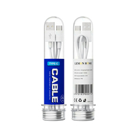 30 pièces cinq câbles de données différents compteur boîte d'affichage micro type c pour iphone à type c ensemble de câbles usb
