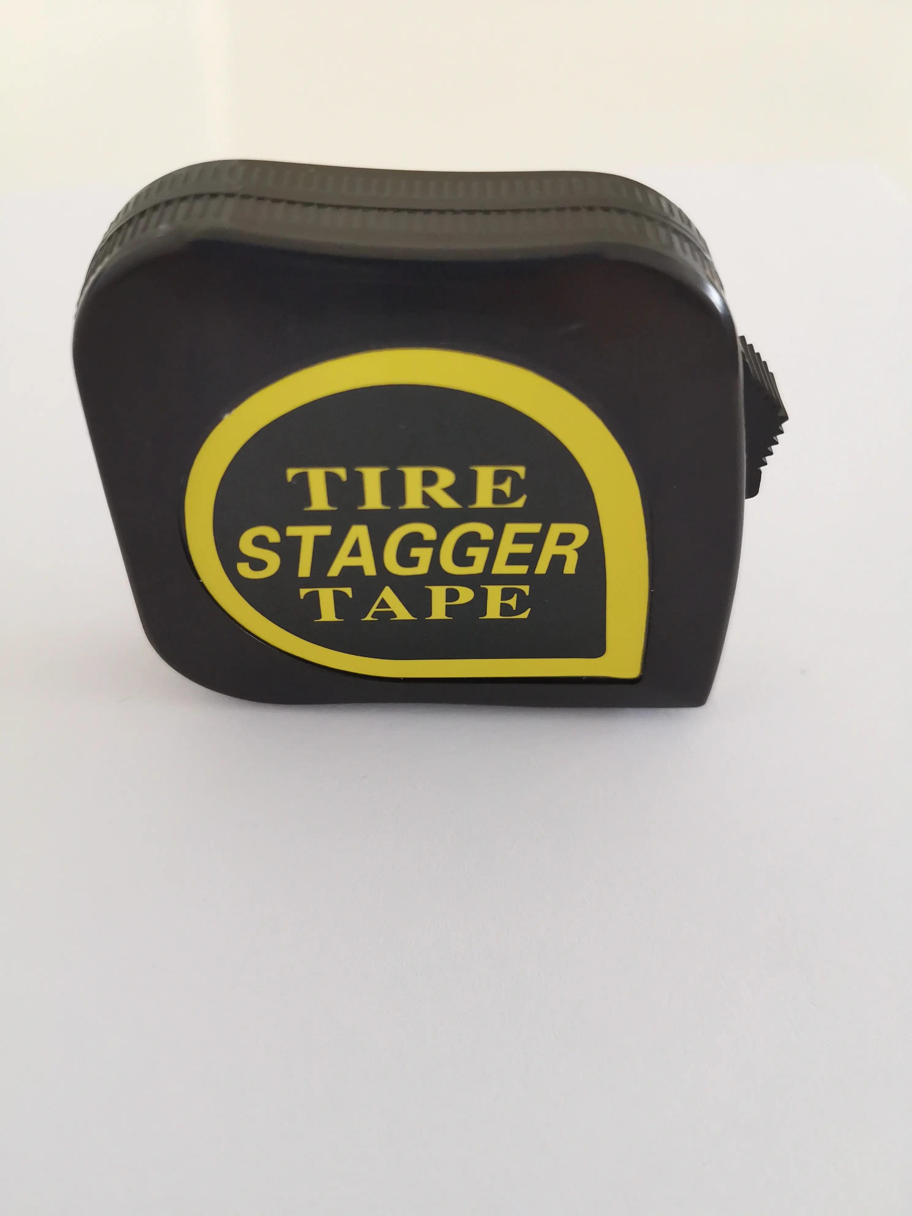 Logo personalizzato per metro a nastro Stagger per pneumatici in acciaio a ritorno rapido sottile da 10 piedi