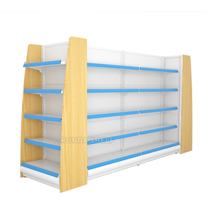Estanterías de Supermercado, Góndola de <span class=keywords><strong>Farmacia</strong></span>, Estantería Metálica Runda, Exhibidor RZ de Doble Cara, Ligero, con Excelente Iluminación - Product Image 1