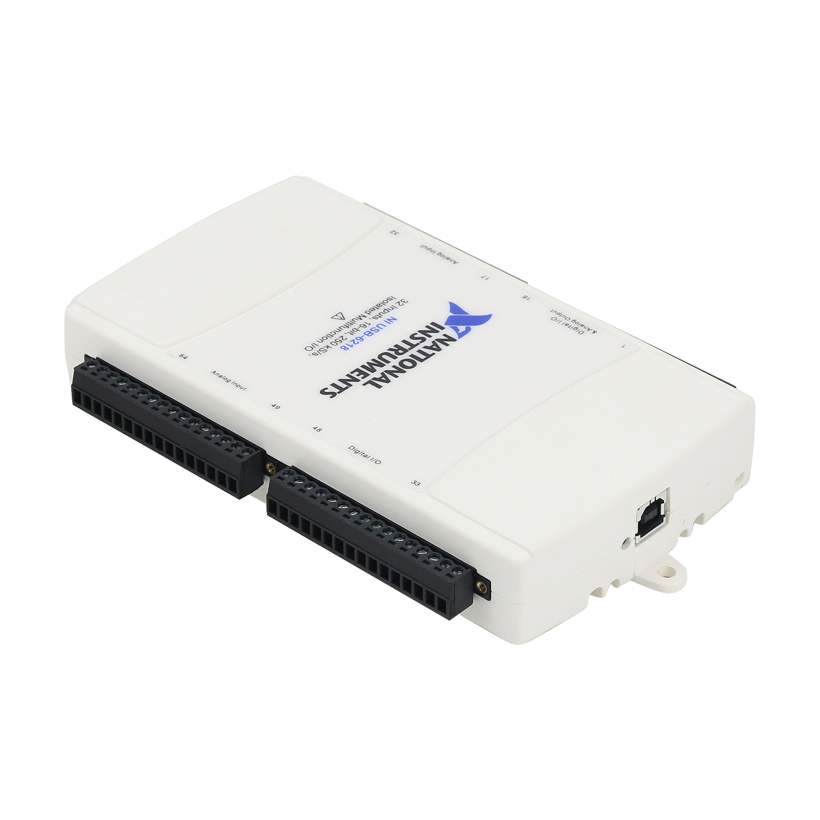 USB-6218 Data Acquisition Card, 32 Analog Inputs, 16-Bit, 250KS/s