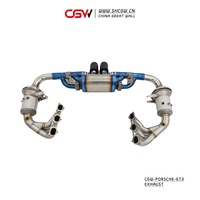 Silencieux d'échappement complet en titane Vavletronic pour Porsche GT3 2021 +