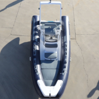 Bateau pneumatique semi-rigide RIB 520 de haute qualité avec coque en fibre de verre, certifié CE