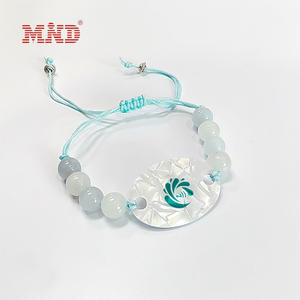 हस्तनिर्मित फैशन पत्थर बेडेड जेड बीड बीड्स प्रोग्राम योग्य nfc स्मार्ट कंगन गहने - Product Image 2