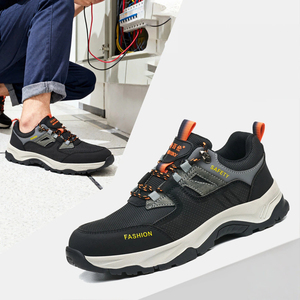 Anti-Slip Breathable Working Anti-Crushing Safety <b>Shoes</b> Insulated Outdoor Black <b>Work</b> <b>Shoes</b> - Product Image 1