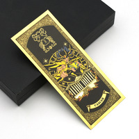 Set Kartu Peringatan Uang Kertas Berlapis Emas 24k Saint Seiya Zodiac Knights