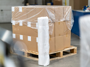 Venta al por mayor impermeable reutilizable <span class=keywords><strong>PE</strong></span> cubiertas envolventes para palés suave soplado barrera elástica polietileno precio de fábrica cubierta para palés - Product Image 2