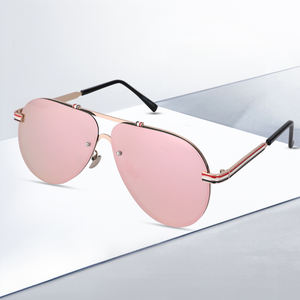 2024新しいサングラスストリートフォトミラー偏光ミラー男性と女性パイロットサングラスカラーフィルム卸売8461 - Product Image 2