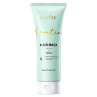Masque capillaire à la kératine et aux peptides 200ml SADOER Masque capillaire nourrissant Shampooing