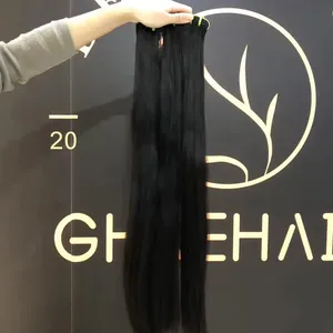 Ghrehair 100% cheveux bruts humains Super Double Drawn Virgin Natural et les paquets vietnamiens de la plus haute qualité en gros