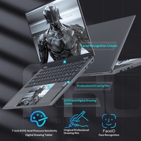 Laptop Layar Ganda 15.6"+7" Layar Sentuh Intel Core I5-1235U 16GB 512GB Penyimpanan Windows 11 Tipis Ringan Notebook Bisnis OEM