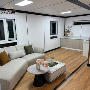 高級プレハブモジュラー20フィート40フィート拡張可能なコンテナハウスオフィスプレハブ拡張可能なモバイルホームトイレ付きバスルームキッチン - Product Image 6