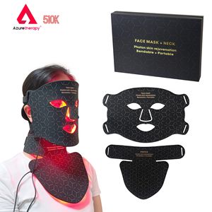 Maschera Facciale <span class=keywords><strong>LED</strong></span> AZURE 510K Delicata e Portatile, 4 Colori 460 590 630 850nm, Terapia a Luce Rossa per la Cura della Pelle - Product Image 1