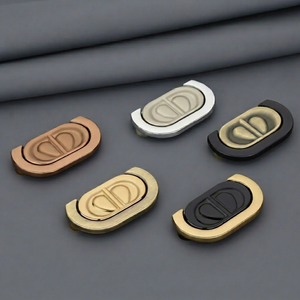 Modern Oval Zinc Alloy Cabinet <b>Drawer</b> Pulls in Gold Black <b>Silver</b> Copper for Kitchen & Bedroom Furniture Hardware (Durable) - Product Image 1