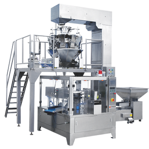 R10-160 רב ראש במשקל במשקל אורכן סיבובית מכונת אריזת כדורי בשר עוף - Product Image 1