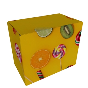 Boîtes d'expédition en carton ondulé avec logo personnalisé, bande <span class=keywords><strong>de</strong></span> déchirement, fermeture éclair, matériaux recyclés, revêtement UV, gaufrage pour l'emballage <span class=keywords><strong>de</strong></span> sushis, <span class=keywords><strong>de</strong></span> collations et d'aliments - Product Image 1