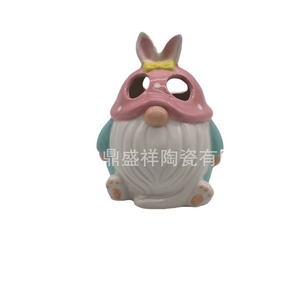 Pot à biscuits en forme de lapin de Pâques de dessin animé, pot de rangement <span class=keywords><strong>pour</strong></span> lait, pot décoratif artisanal peint à <span class=keywords><strong>la</strong></span> main, cadeau créatif - Product Image 5