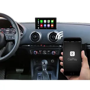 Araba fabrika ekran Apple CarPlay kablosuz arayüzü AUDI A3/S3 3GMMI/MIB2 2014-2020 geri görüş kamerası dekoder modülü