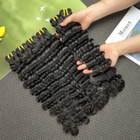 Paquetes de Cabello Humano Virgen sin Procesar de Grado 12A, Ondulado Profundo, de 10-30 Pulgadas, Doble Trama, Envío Rápido, Proveedor