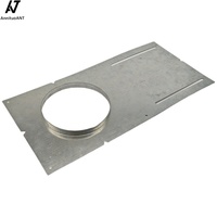 CUL lampu tersembunyi LED 4 inci braket dinding baja galvanis braket bibir konstruksi baru untuk pelat dudukan kasar