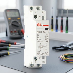 Contactor de Bobina de CA BKC3-16, Venta al por Mayor de Fábrica, Certificado IEC CCC, 3P <span class=keywords><strong>230</strong></span>/400V, Alto Rendimiento, 16A 50Hz, Hebei China, NO/<span class=keywords><strong>NC</strong></span> (AC CON) - Product Image 5