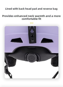 Casco de Seguridad NJ de Alta Calidad OEM y ODM, Tamaño de Circunferencia de Cabeza Ajustable con Ventilación, Casco de Esquí Nkx Color Café con Leche - Product Image 6