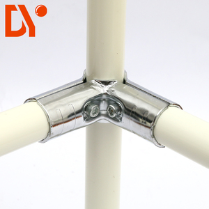 Connettori per Tubi Metallici Cromati HJ-2C Spessore 2,3mm per Tubi <span class=keywords><strong>Lean</strong></span> OD 28mm Sistema di Scaffalature per Magazzino - Product Image 2