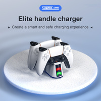 Base de chargeur double sans fil STARTRC GAMES avec support d'affichage LED Accessoire pour contrôleurs Sony PS5 Pro Slim Compatible DualShock