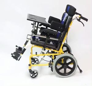 Silla de ruedas manual ligera de aleación de aluminio plegable más barata del superventas de China para niños adultos discapacitados - Product Image 4