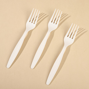 Nhà Sản Xuất Bột Ngô Dao Kéo Phân Hủy 6 Inch Dày Một Thời Gian Đa Năng Bột Ngô Bữa Ăn Tối Ngã Ba Cho Mì Nĩa Bánh - Product Image 3