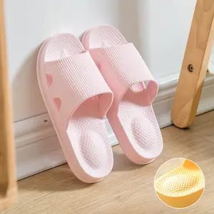 Women Breathable Open Toe EVA Cushion Slippers Rain Waterproof Soft Pillow Slides Manufacturer Bathroom Slippers