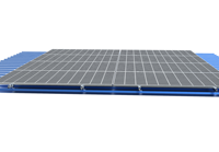Système de montage de panneaux solaires pour toit métallique, supports photovoltaïques en acier SUS304, angle d'inclinaison réglable pour projets solaires commerciaux