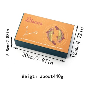 Nuevo producto, pulsera de piedra cruda, joyería Natural de alta calidad, doce constelaciones, pulsera de piedra de cristal, caja de regalo para regalo - Product Image 3
