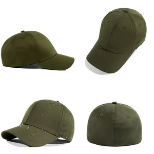 Custom <b>Waterproof</b> Elastic Closure Baseball Cap Unisex Soft Quick Drying Running <b>Hat</b> with 3D Embroidery for Golf Outdoor - Product Image 2